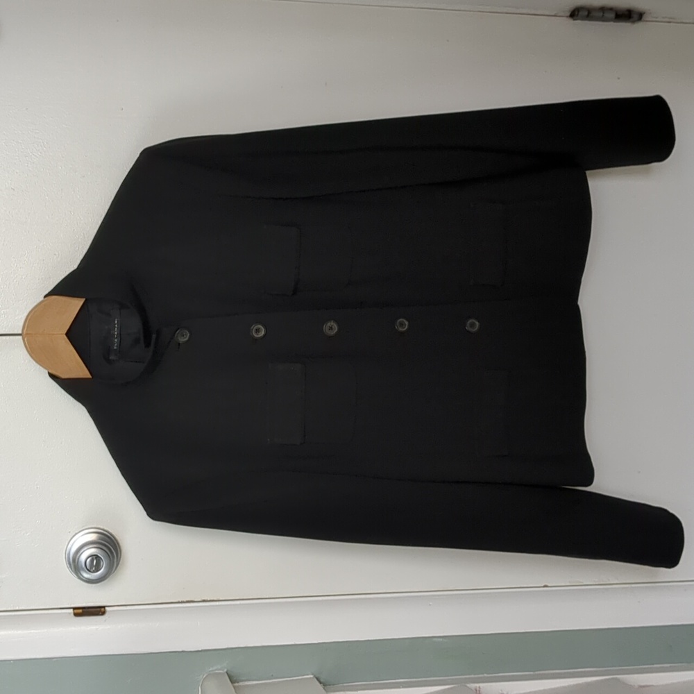 Elie Tahari Black Button Front Blazer Size 6